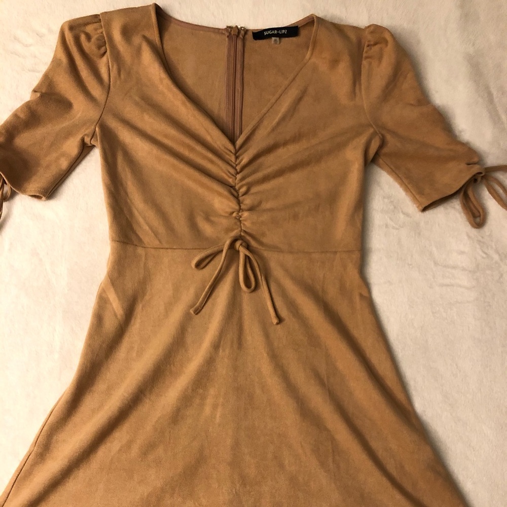 Cute tan mid dress